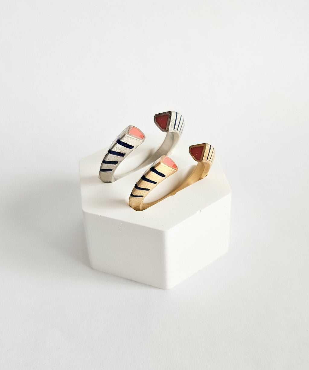 Coral Altın Kaplama Yüzük