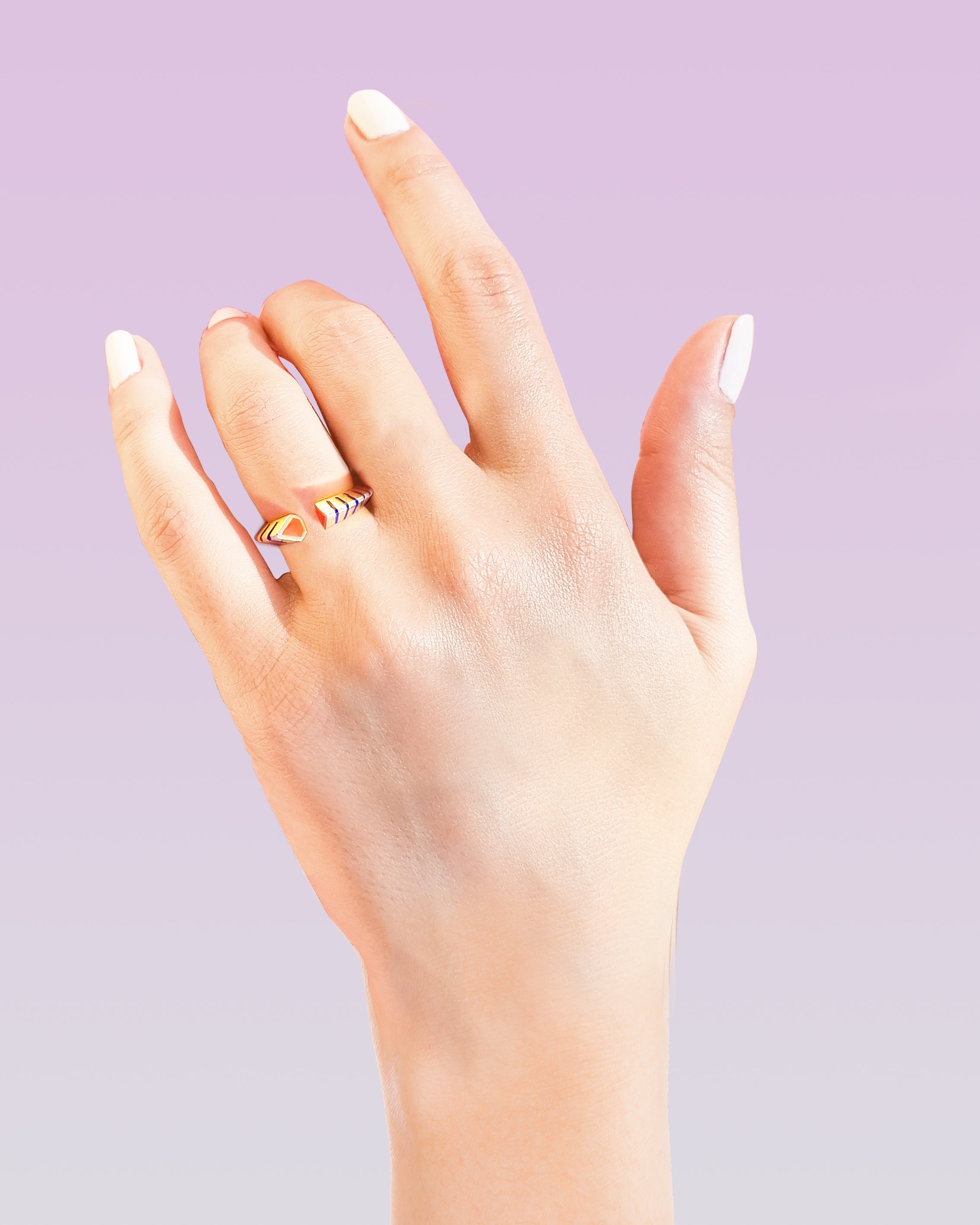 Coral Altın Kaplama Yüzük