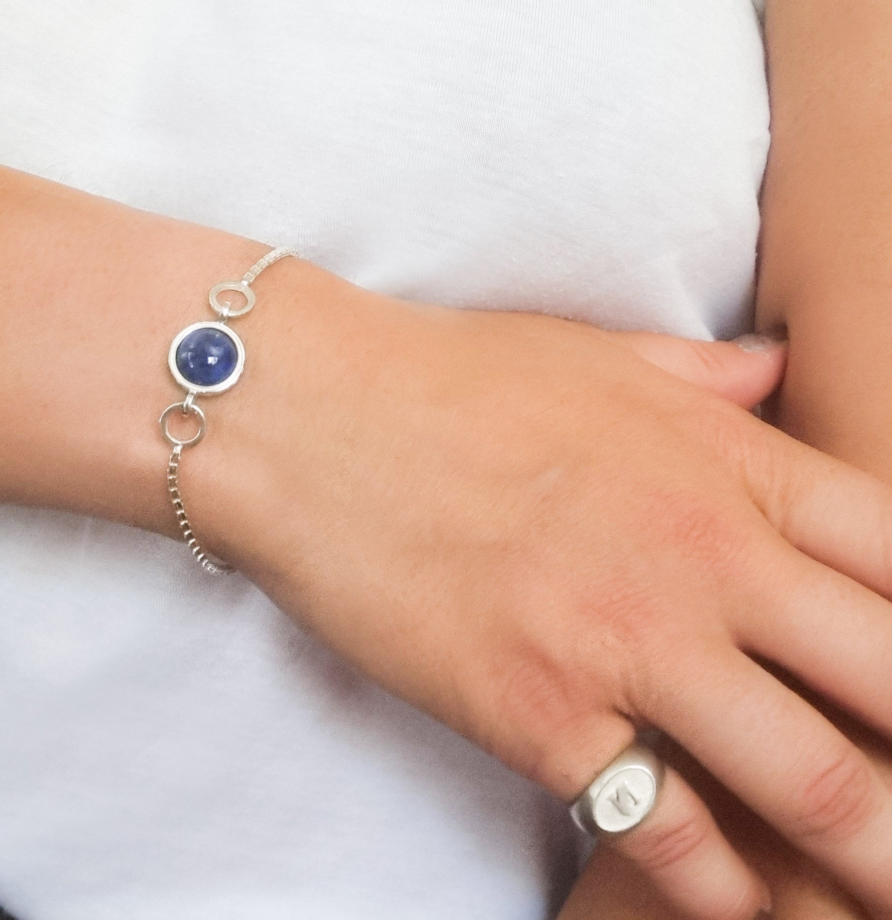 Horus Lapis Lazuli Taşlı Bileklik