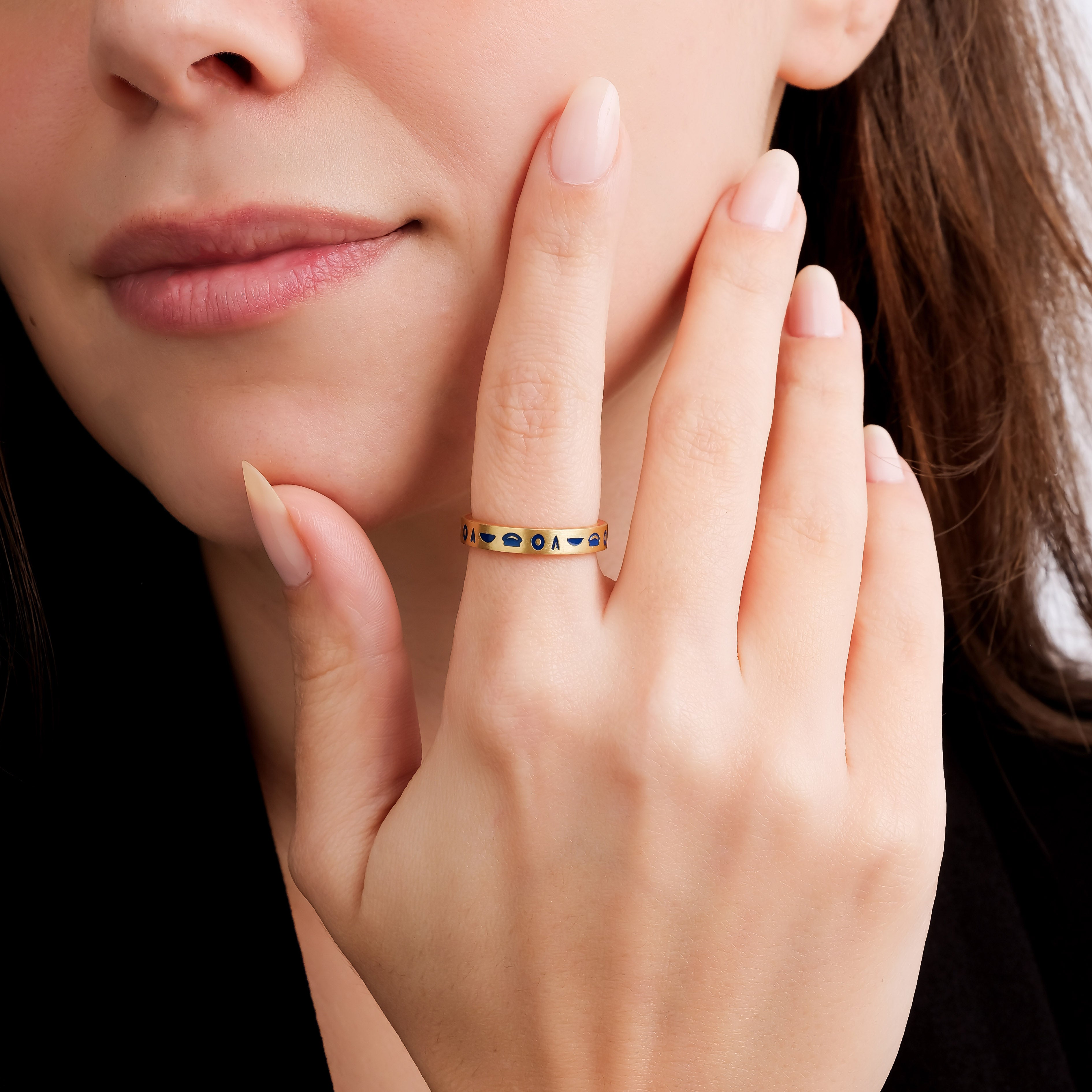 Horus Altın Kaplama Yüzük