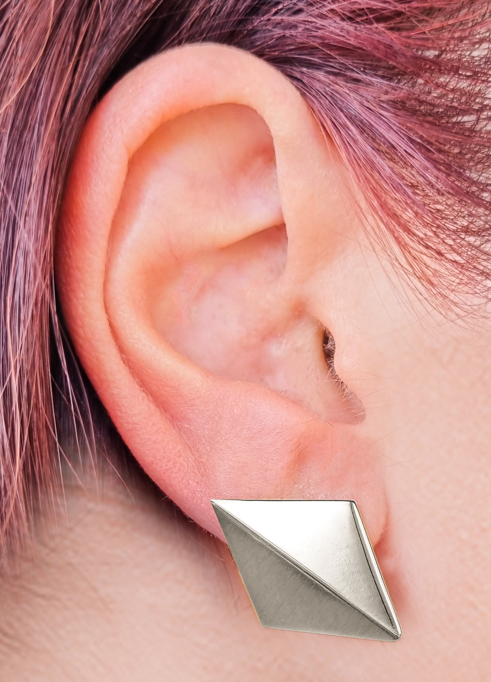 Karo Altın Kaplama Küpe