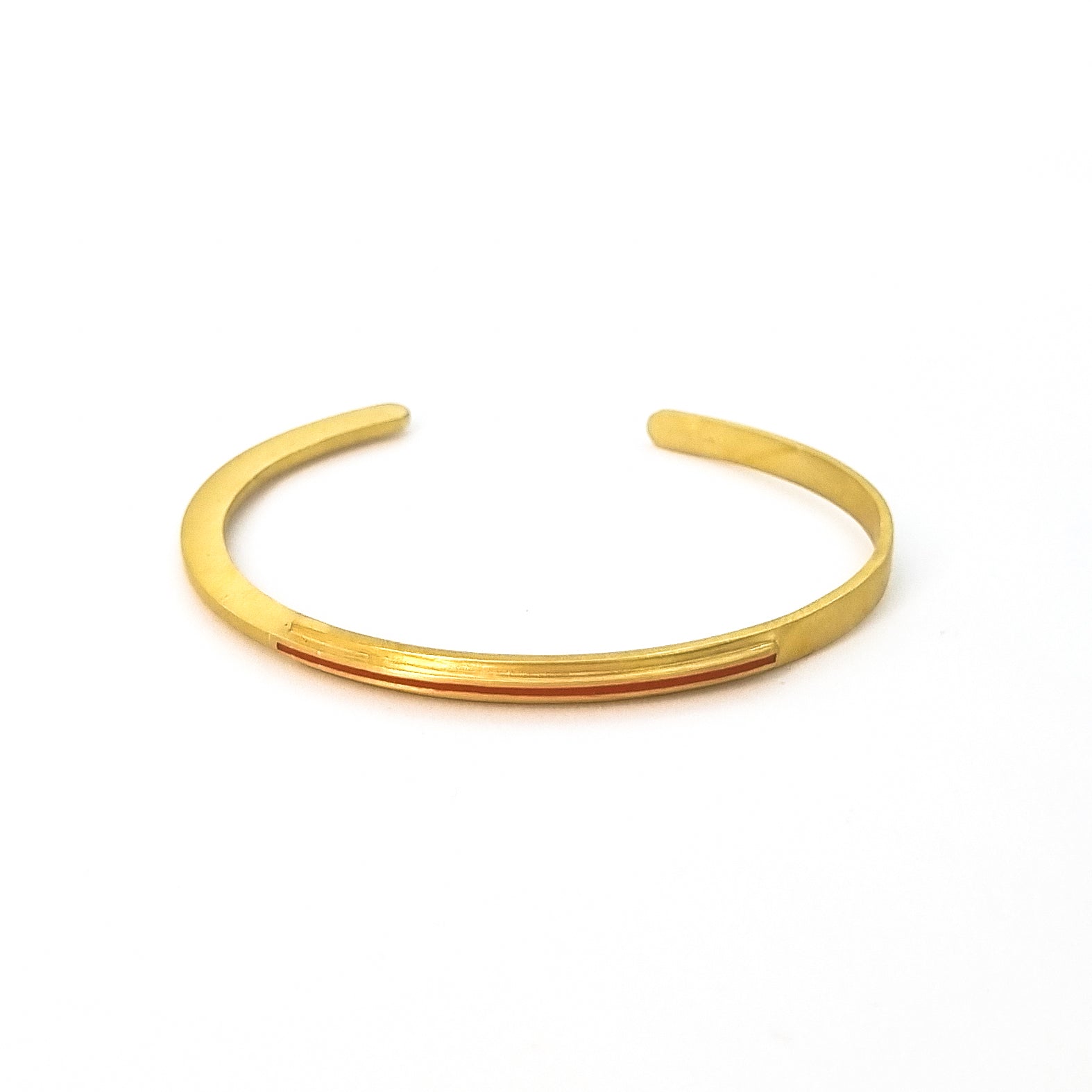 Line Mercan Mineli Altın Kaplama Bileklik