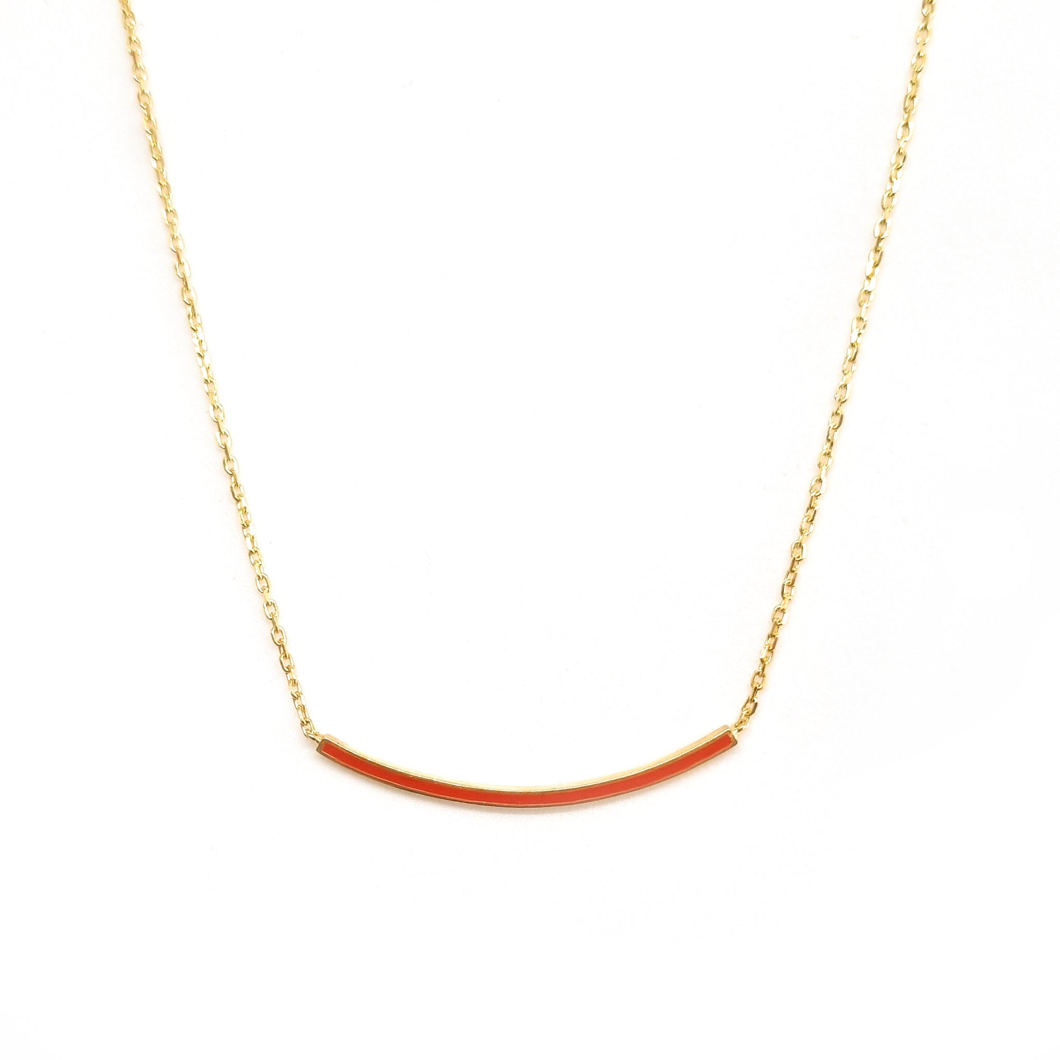 Stick Mercan Mineli Kolye