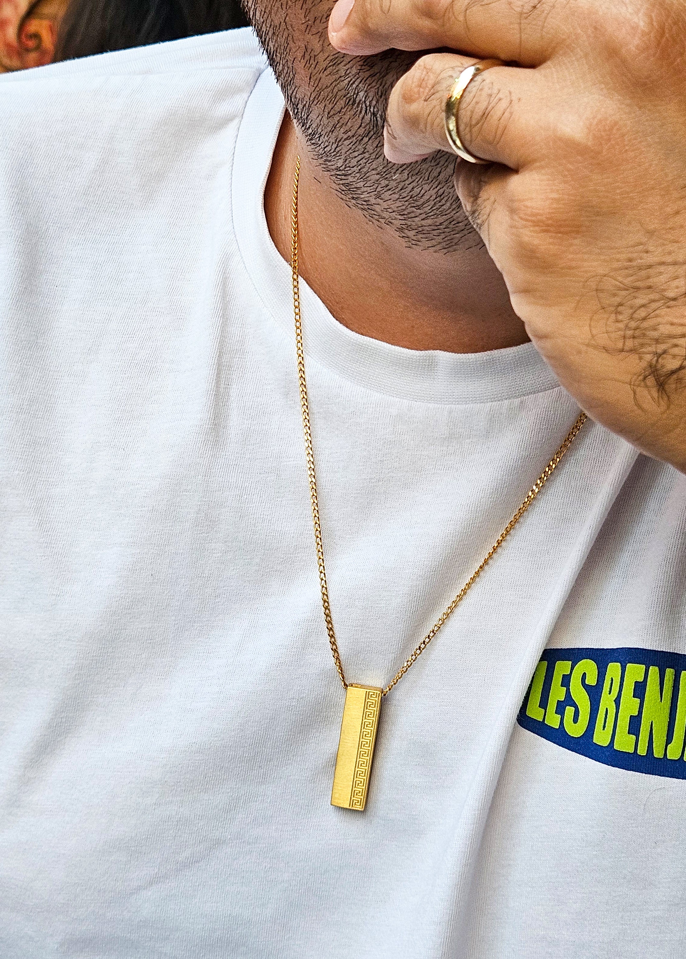 Meandros Altın Kaplama Kolye