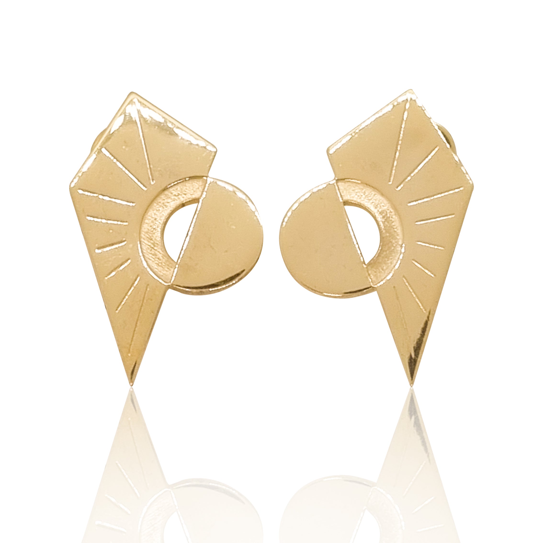 Rise Altın Kaplama Küpe