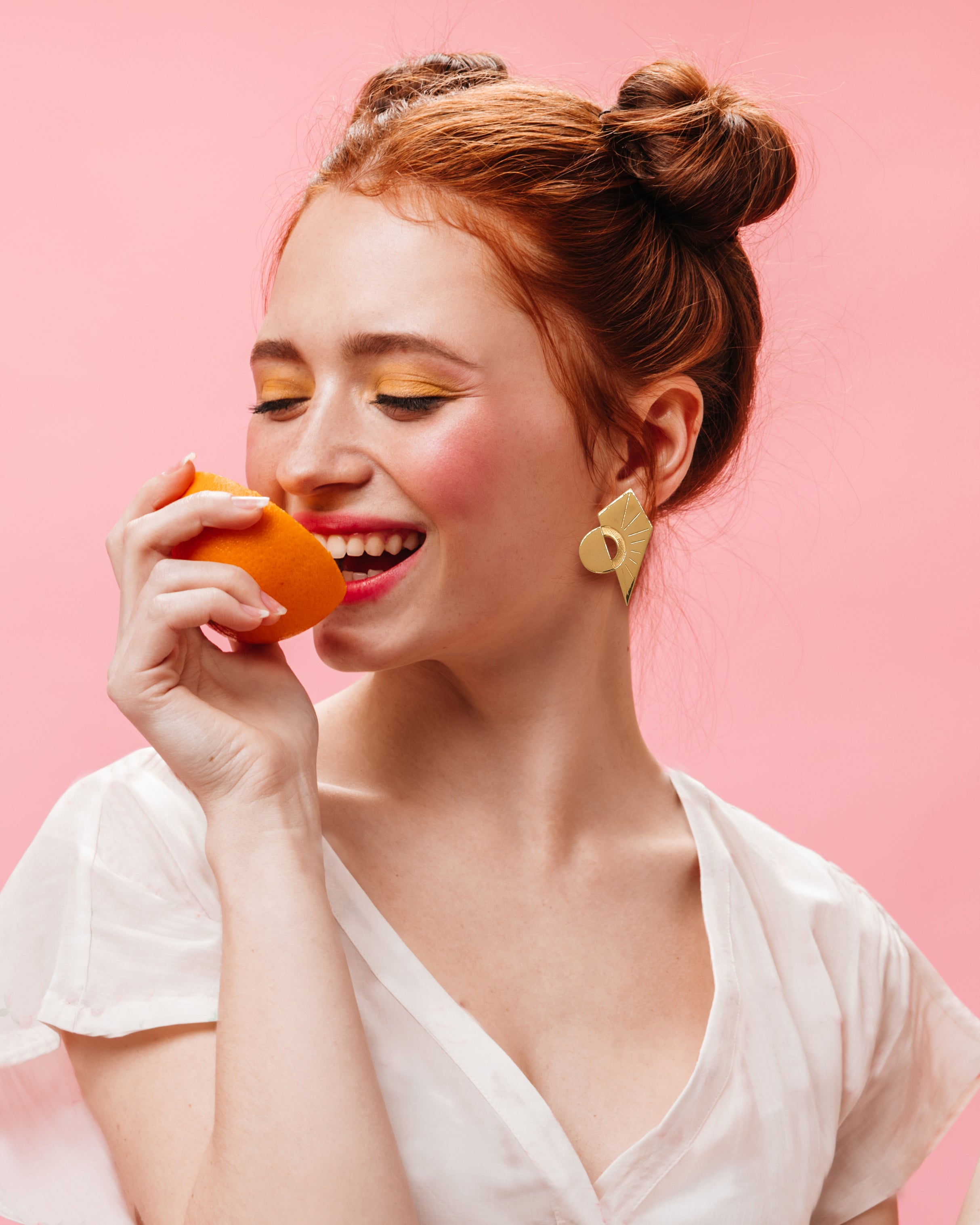 Rise Altın Kaplama Küpe