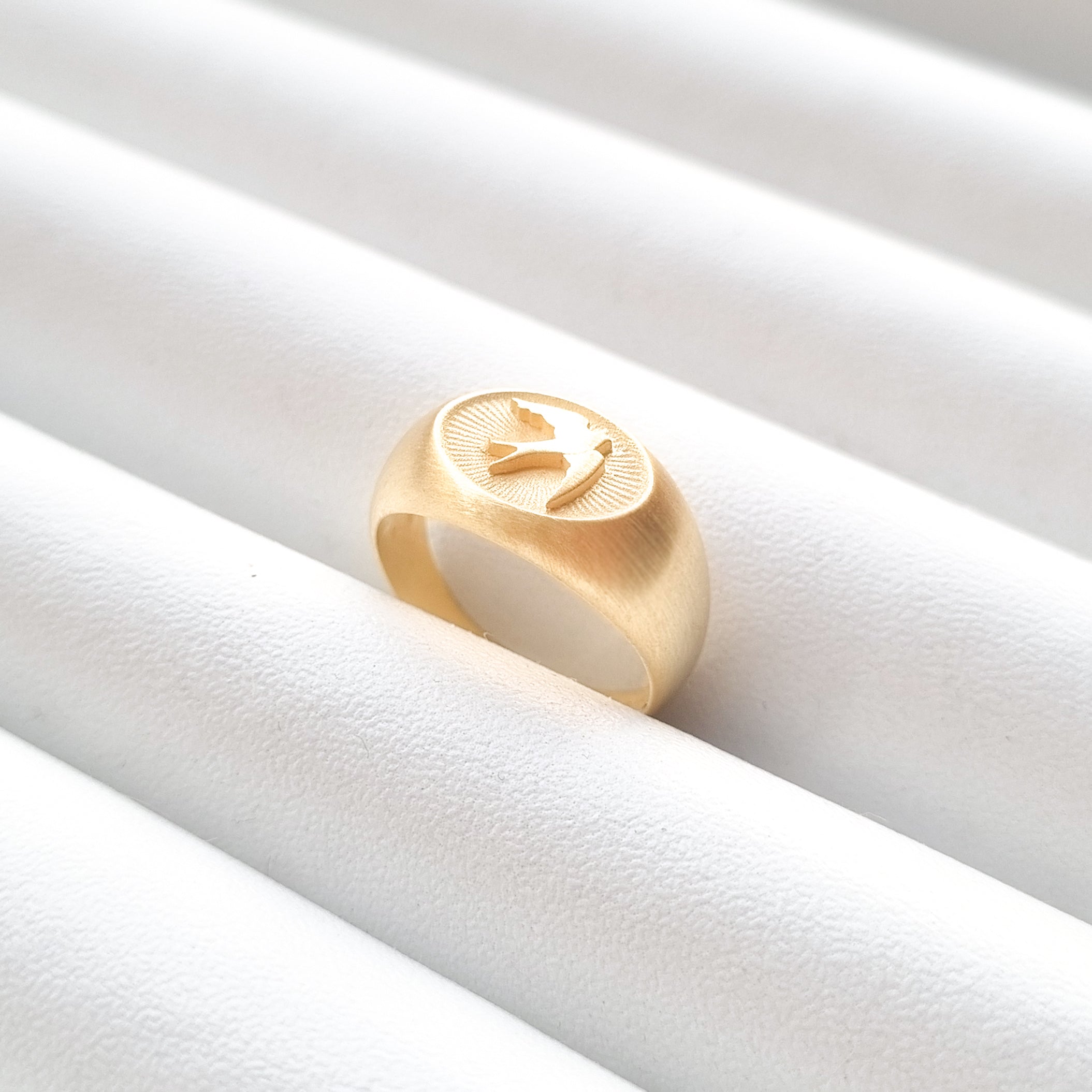 Mühür Altın Kaplama Yüzük