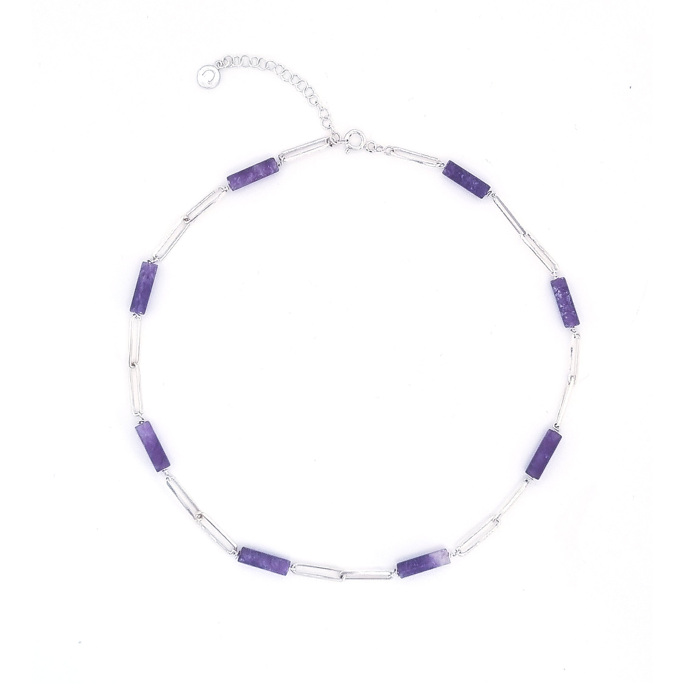 String Ametist Kolye