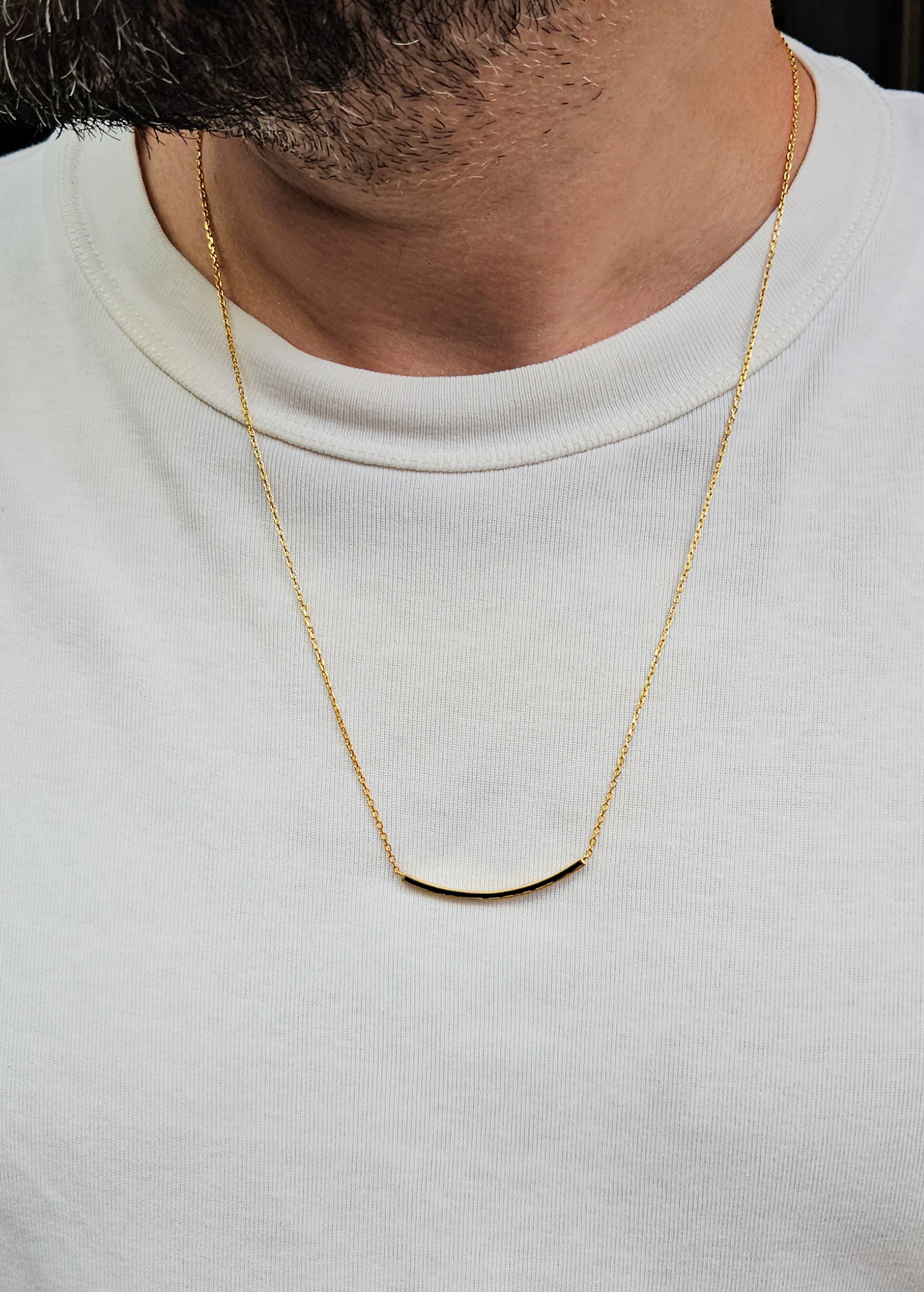 Stick Mercan Mineli Kolye