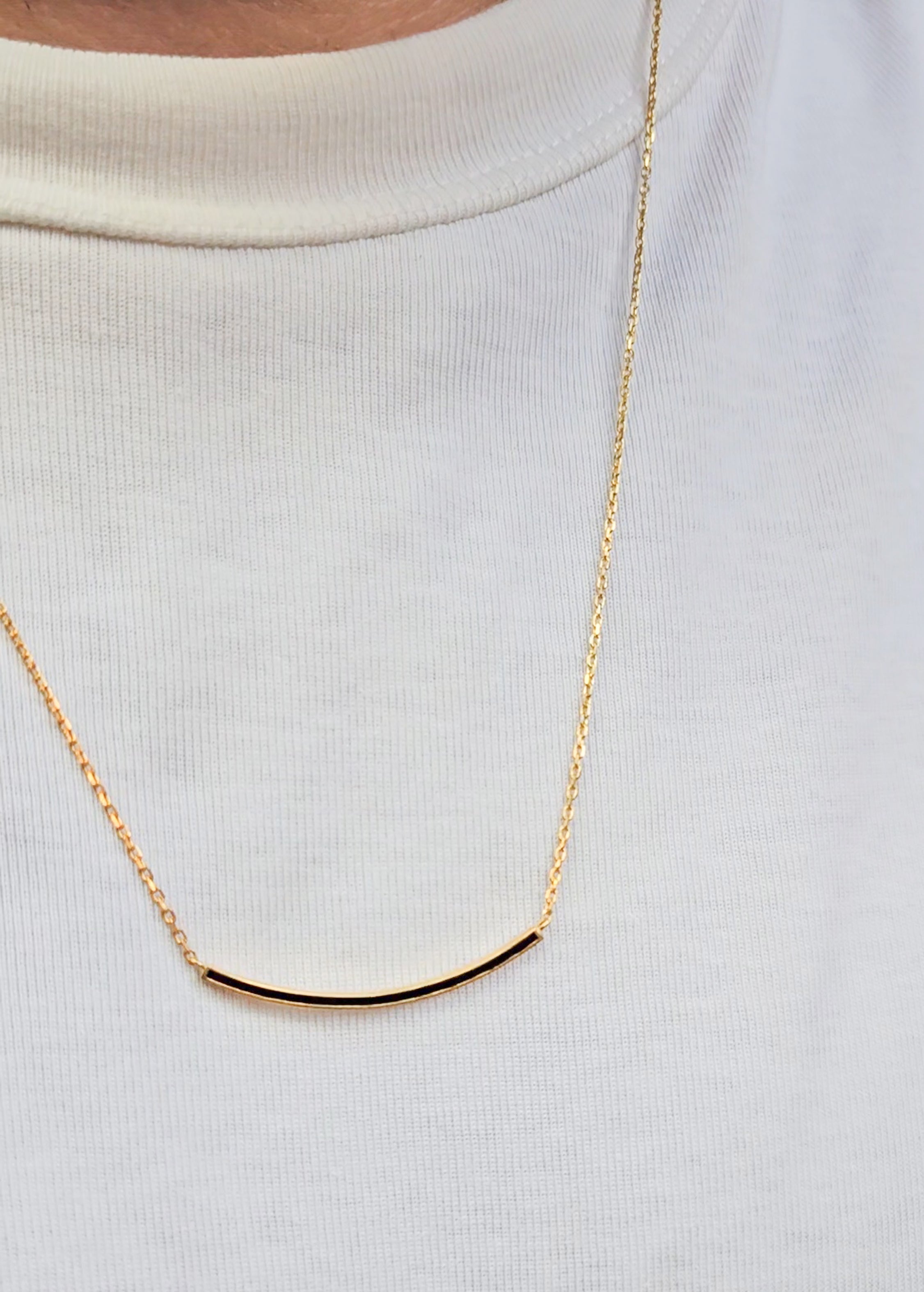 Stick Siyah Mineli Kolye