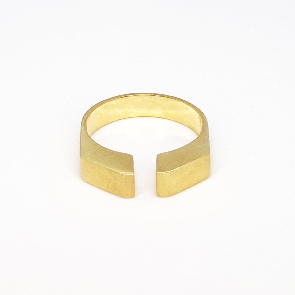 Mist da Sola Altın Kaplama Yüzük