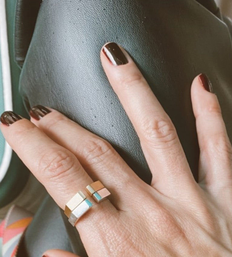 Mist da Sola Altın Kaplama Yüzük