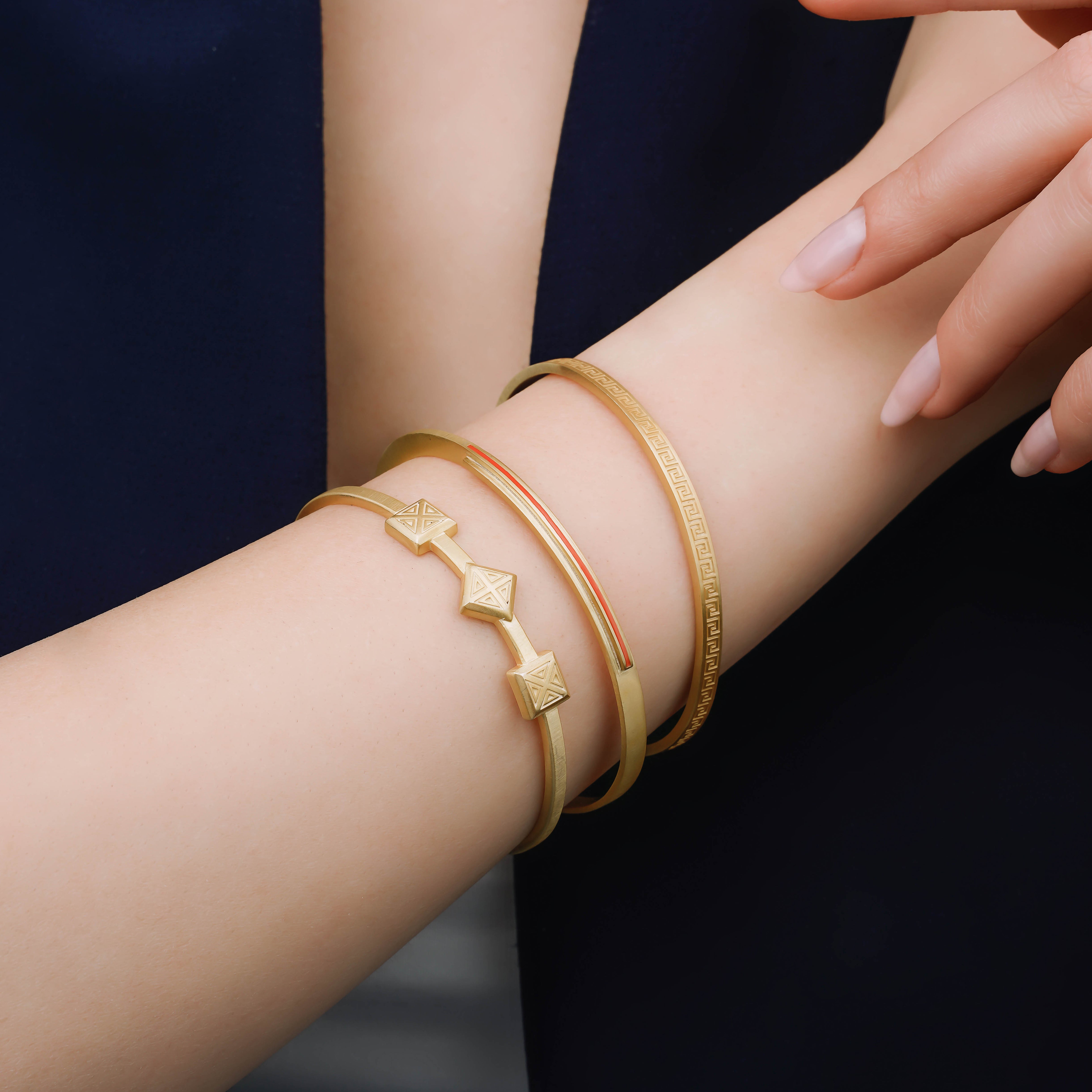 Line Yeşil Mineli Okside Bileklik