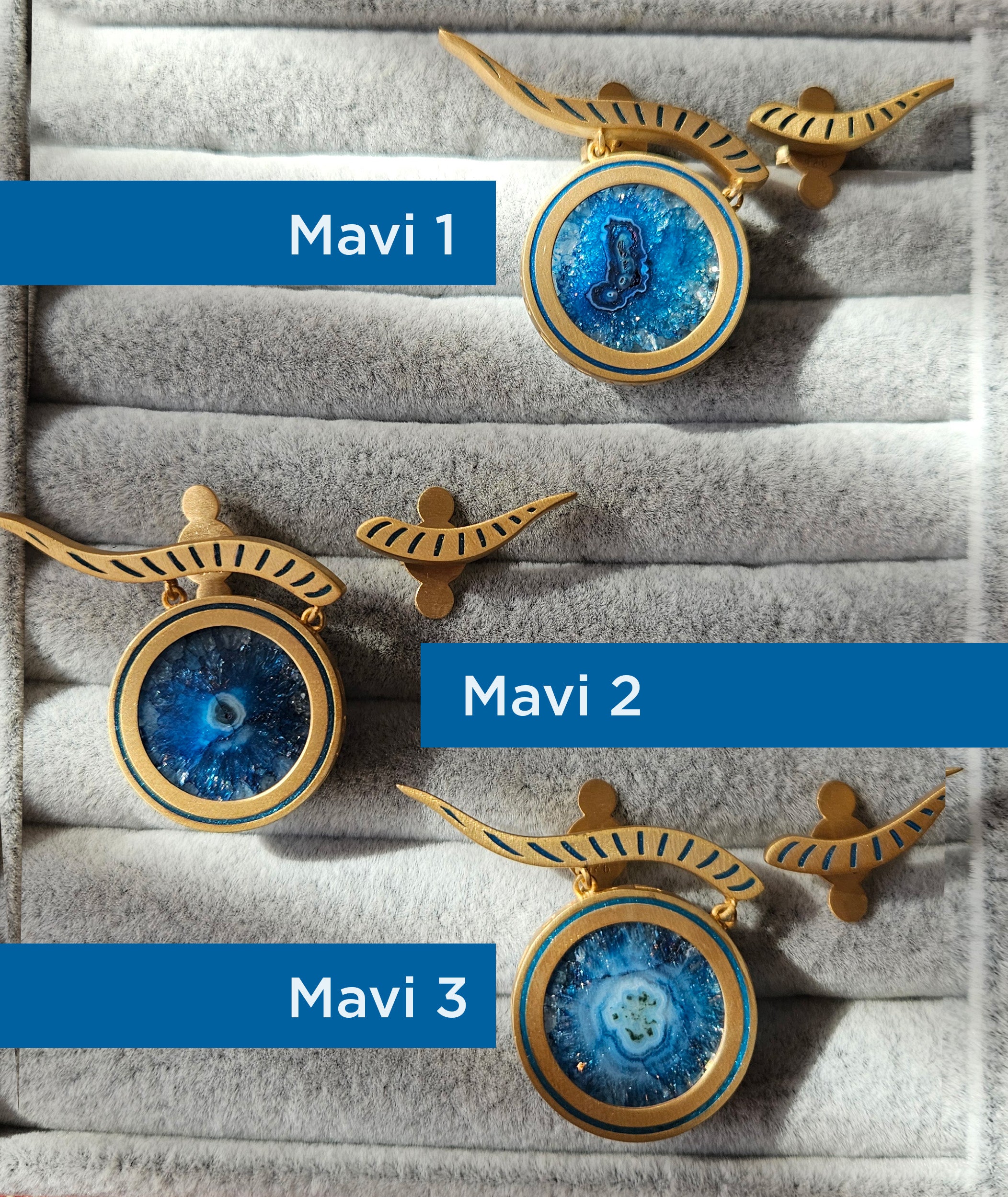 Horus Mavi Küpe